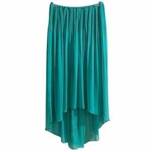 𝅺lc Lauren Conrad hi-low pleated‎ maxi Skirt
